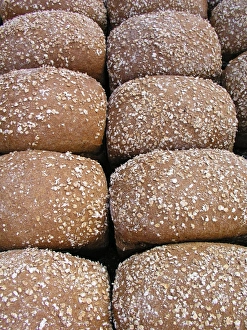 Bread Photography Drucke: Brown bread rolls