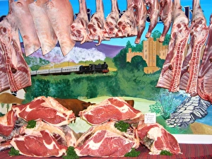 Drucke von Auch Fleischhändlerstandort Dartsladen Topsham DevonFür kommerzielle Nutzung wenden Sie sich bitte an Fotoshop unter website fotoshop email skype fotoshop Shop Drucke: Fleischhändlerregal