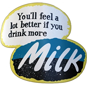 Milchtrinken-Plakate