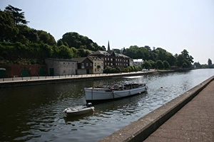 Devon Scenery Drucke: Exeter canal, Devon, UK