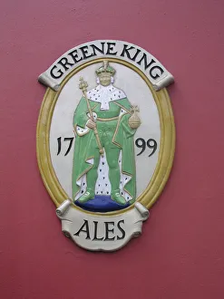 Commercial Use Images Drucke: Greene King sign