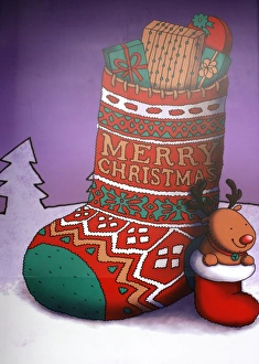 Winter Wonderland Scenes Drucke: Merry Christmas