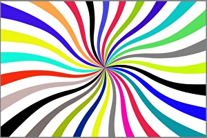 Colorful Background Design Drucke: Rainbow swirl