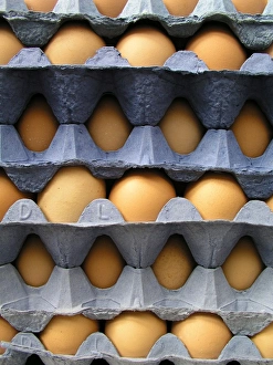 Still Life Eggs Drucke: Stack of eggs