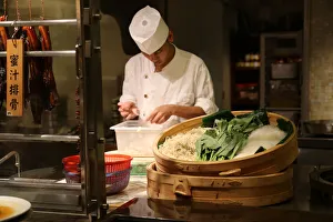 Taiwanesischer Koch im Küchen
