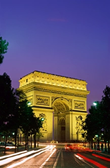 Eiffel Tower Alternative Views Drucke: Arc de Triomphe / Night View
