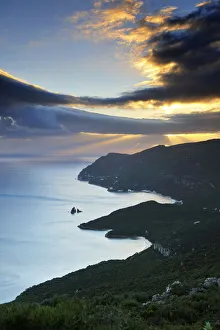 Iberian Peninsula Landscapes Drucke: Arrabida mountain range (Serra da Arrabida), Portugal