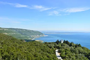 Bilder Datiert 21. Juni 2016: Gebirgszug von Arrábida (Serra da Arrábida), Naturpark der Region Arrábida, Portugal