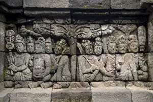 Asia Buddhist Temples Drucke: Asia, Indonesia, Java, Yogyakarta, Magelang, Borobudur, or Barabudur, a 9th-century