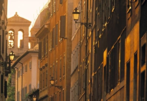 Rome Italy Landmarks Drucke: Via Baccina