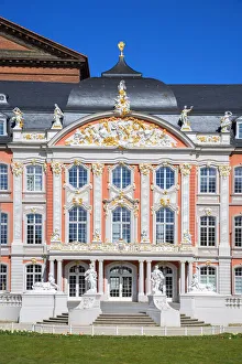 Western Europe Historical Landmarks Drucke: Basilica of Constantine and Rococo Palace, UNESCO World Heritage Site, Trier
