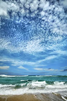Cumulonimbus Cloud Formation Drucke: Beach impression at Conspicuous Beach - Australia, Western Australia, Southwest