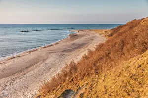 Ahrenshoop Beach Drucke: Beach section on the cliff in Ahrenshoop