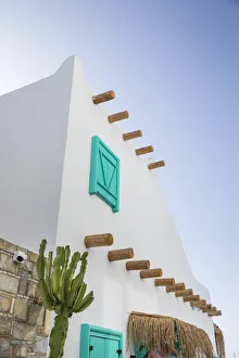 Turkish Travel Destinations Drucke: Beachfront cafe, Bodrum, Mugla, Aegean Coast, Turkey