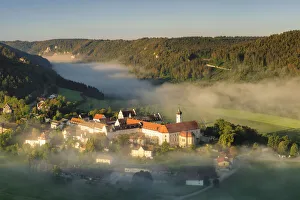 Baden Wurttemberg Monastery Drucke: Beuron Monastery, Danube Valley, Swabian Jura, Baden-Wurttemberg, Germany