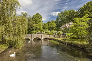 Bibburybrücke im Cotswold in Gloucestershire, England