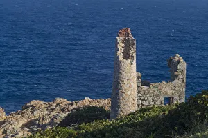 Britische Jungferninseln, Virgin Gorda, Kupferbergbahnbadsee ,Kupferschürfchenruinen