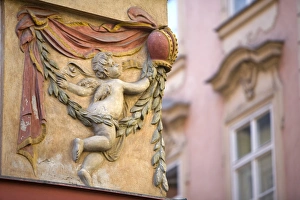 Prague Old Town Architecture Drucke: Building Detail