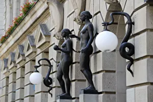 Auf der Bahnhofstrasse in Zürich, Schweiz im Europa