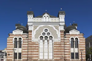 Balkan Travel Destinations Drucke: Bulgaria, Sofia, Sofia Synagogue, built 1909, second largest Sephardic Synagogue in