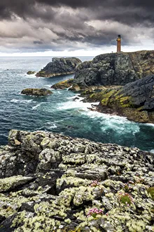 Kopf der Leuchtturm von Lewis, Insel von Lewis, Äußere Hebriden, Schottland