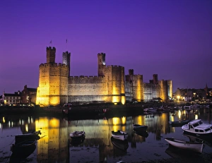 Drucke von Kastell Caernarfon, Gwynedd, Wales Schloss Drucke: Kastell Caernarfon