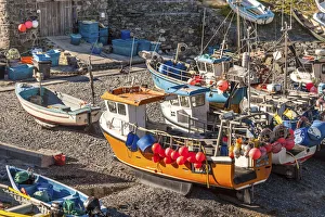 England Coastal Towns Drucke: Cagdwith Harbor, Lizard Peninsula, Cornwall, England