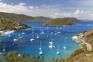 Drucke von Karibik, Britische Jungferninseln, Tortola, Sopers Holes Marina Britische Jungferninseln Drucke: Karibik, Britische Jungferninseln, Tortola, Sopers Hölle Marina