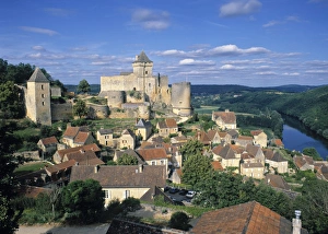 Medieval French Castles Drucke: Castlenaud castle