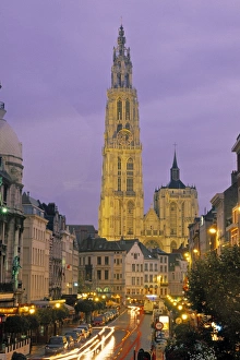 Gothic Style Churches Drucke: Cathedral, Antwerp