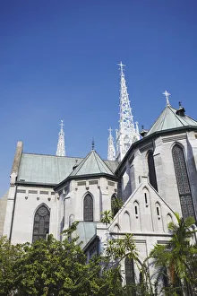 South East Asian Architecture Drucke: Catholic cathedral, Jakarta, Java, Indonesia