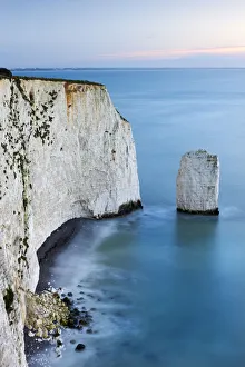 Kalkfelsen und Meereslawine am Südhaven-Punkt nahe den alten Herry-Röcken, Ballard-Down