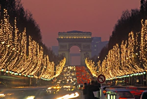 Parisian Landmark Photography Drucke: Champs Elysees