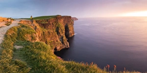 Felsen von Moher (Aillte an Mhothair), Doolin, Grafschaft Clare, Provinz Munster in Irland/Europa