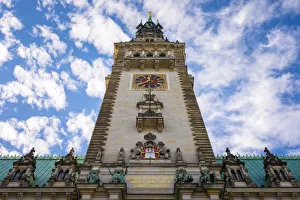 Uhrwerk des Hamburger Rathauses in der Stadt hamburg Deutschland