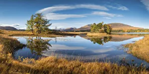 Argyll And Bute Landscapes Drucke: Cloudscape Reflecting in Loch Tulla, Argyll & Bute, Scotland