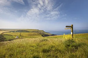 Küste am Hartland-Punkt in Bideford, Devon, England
