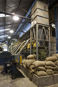 Drucke von Kaffeeverarbeitungsanlage von Marley Kaffee in Kingston im St.-Andrew-Bezirk Jamaika Karibik Karte Drucke: Kaffeeverarbeitungsanlage von Marley Kaffee in Kingston im St