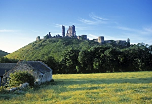 Dorset England Drucke: Corfe Castle