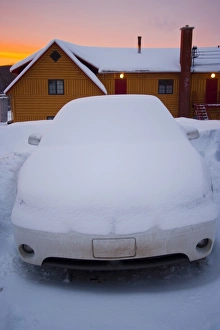 Canadian Winter Scenes Drucke: Deep winter in Quebec, Canada