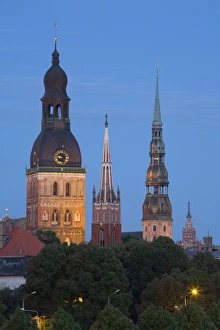 Riga Cityscape Photography Drucke: Dome Cathedral, St