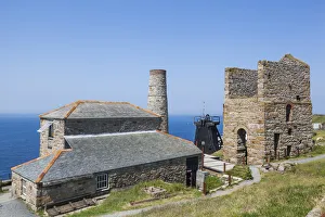 Cornish Mining Industry Drucke: England, Cornwall, Levant Mine