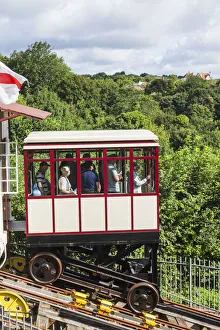 Devon England Travel Drucke: England, Devon, Torquay, Babbacombe, Babbacombe Cliff Railway