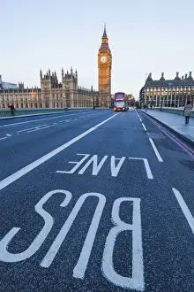 Drucke von England, London, Westminister, Groß-Ben und Westminsters Brücke Westminster Drucke: England, London, Westminster und der Große Ben (und) die Westminsterbrücke