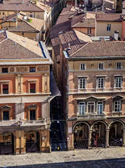 AWL Discover Images Europe Drucke: Via Farini, elevated view, Bologna, Emilia-Romagna, Italy