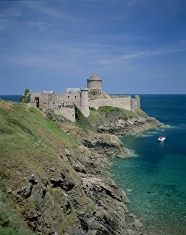 Brittany Coastline France Drucke: Fort la Latte