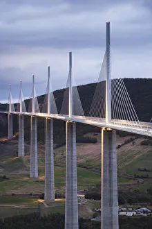 Frankreich, Mittelpyrenäenregion, Département Aveyron ,Millau,Brücke Millauer Viadukt