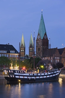 Bremen Cityscape Drucke: Germany, State of Bremen