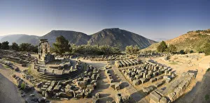 Griechenland, Delphos Alt-Delphi Der Tölus im Tempel von Athene Pronaia