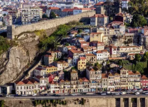 Porto Portugal Drucke: Gustavo Eiffel Avenue, elevated view, Porto, Portugal